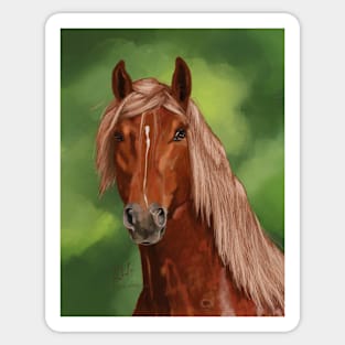 Chestnut Horse Sticker